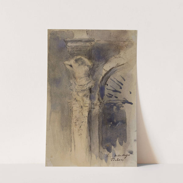 Une cariatide de Puget à l'Hôtel de Ville de Toulon by Georges Hugo