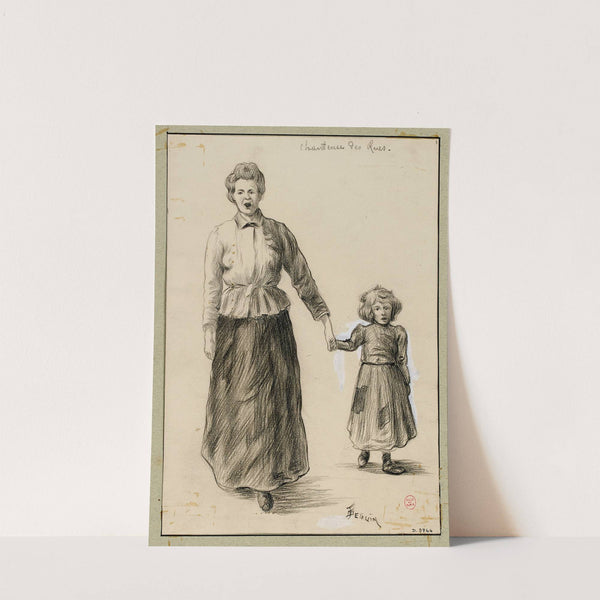 Une chanteuse des rues (1895) by F. Séguin