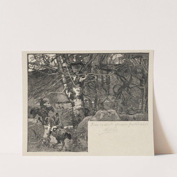 Une Chasse au Mont Gérard (1887) by Auguste Louis Lepère