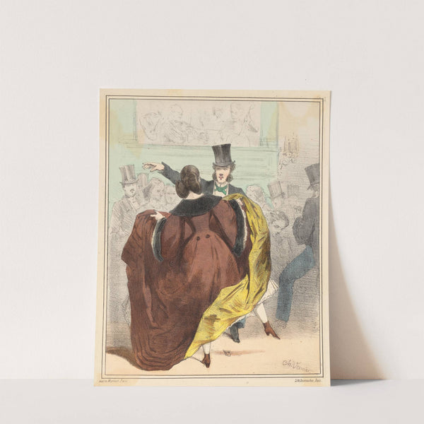 Une dame qu’on ne peut pas accuser d’être trop légèrement vêtue (1850) by Charles Vernier