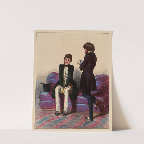 Une enfant une enfant, Mosieu, dont je me croyais, avant hier encore, le premier et le seul amour Si vous avez été (1840) by Paul Gavarni