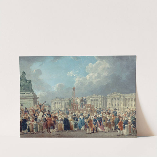Une exécution capitale, place de la Révolution by Pierre-Antoine Demachy