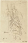 Une femme en armure de dos
