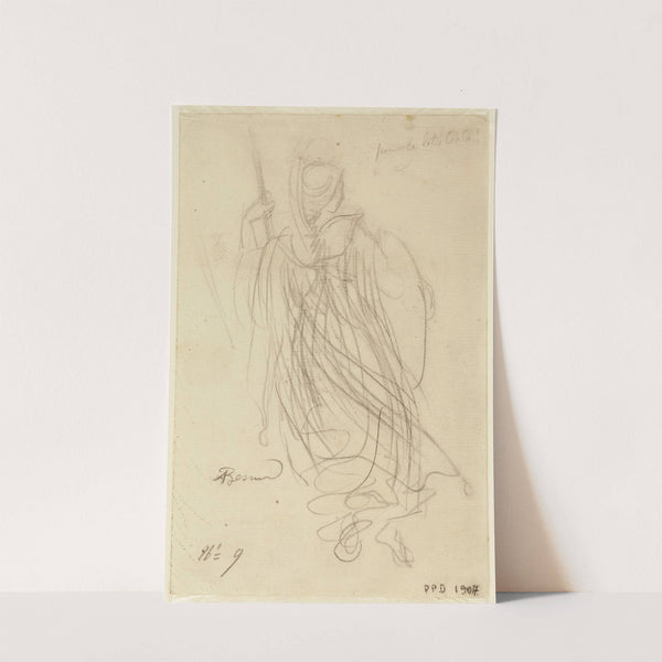 Une femme en armure de dos (1906) by Albert Besnard