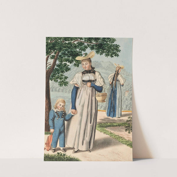 Une Fille d’Enfans à Berne by Daniel David Burgdorfer