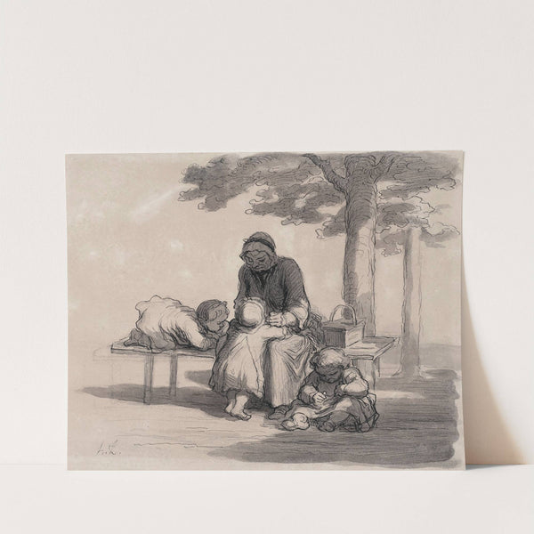 Une grand’maman by Honoré Daumier
