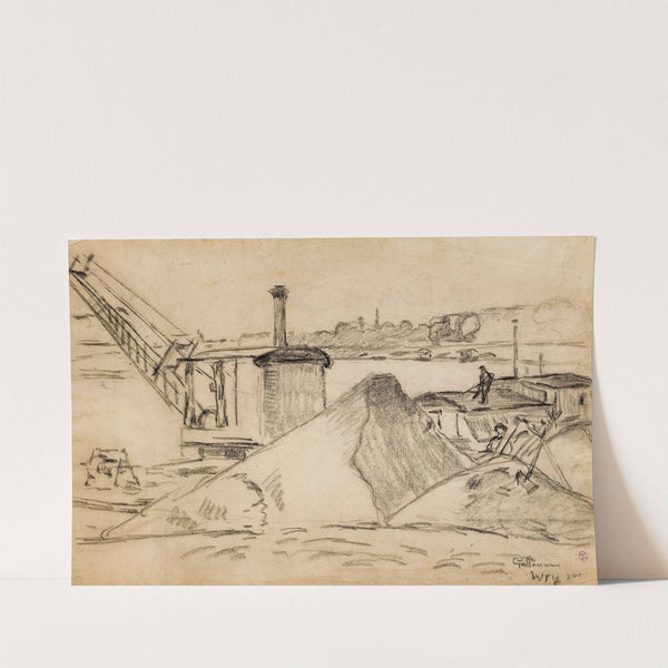Une grue à Ivry (1880-1882) by Armand Guillaumin