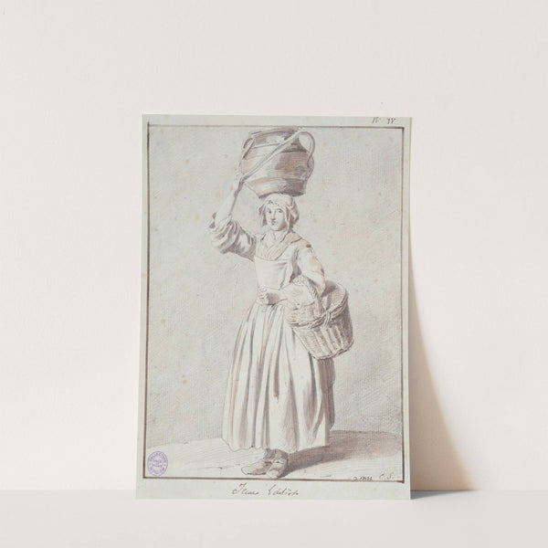 Une jeune laitière by Edmé Bouchardon