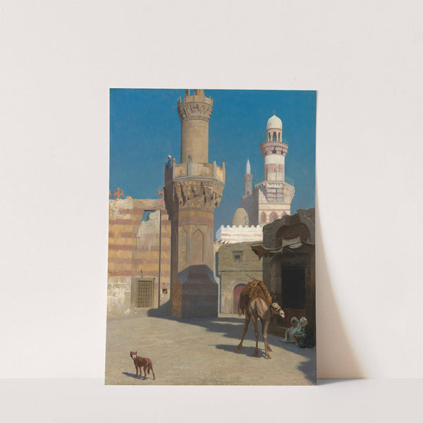 Une Journée Chaude Au Caire (Devant La Mosquée) by Jean-Léon Gérôme