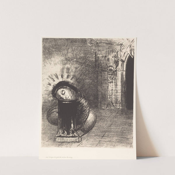 Une longue chrysalide couleur de sang (1889) by Odilon Redon