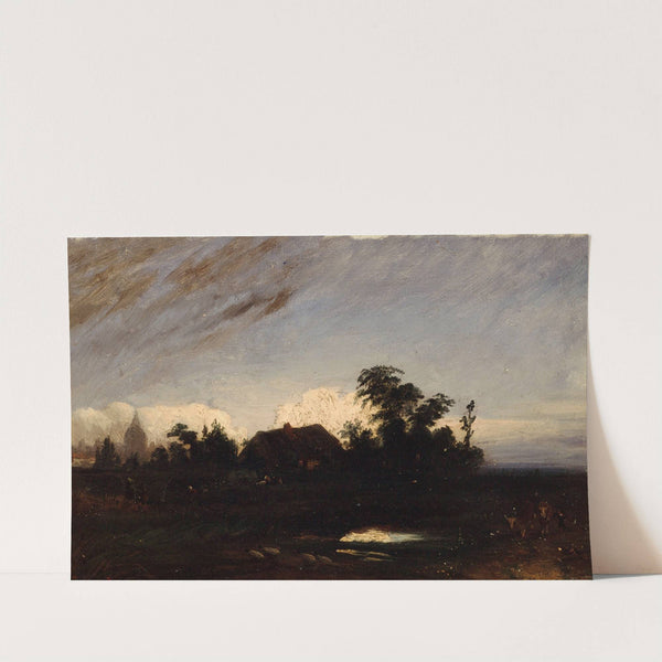 Une mare près de la Glacière, au crépuscule (1821) by Paul Huet