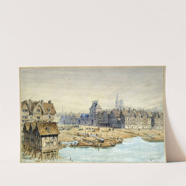 Une pendaison sur la place de Grève et l’Hôtel de Ville en 1583 (1915-1945) by Fédor Hoffbauer