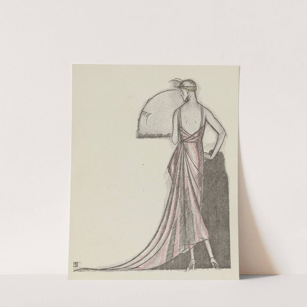 Une robe du soir de Worth (1920) by Bernard Boutet de Monvel