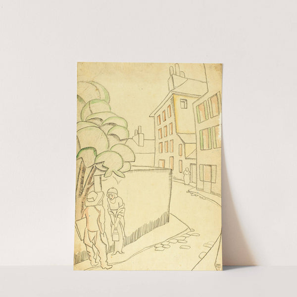 Une rue à Montmartre by Juan Gris