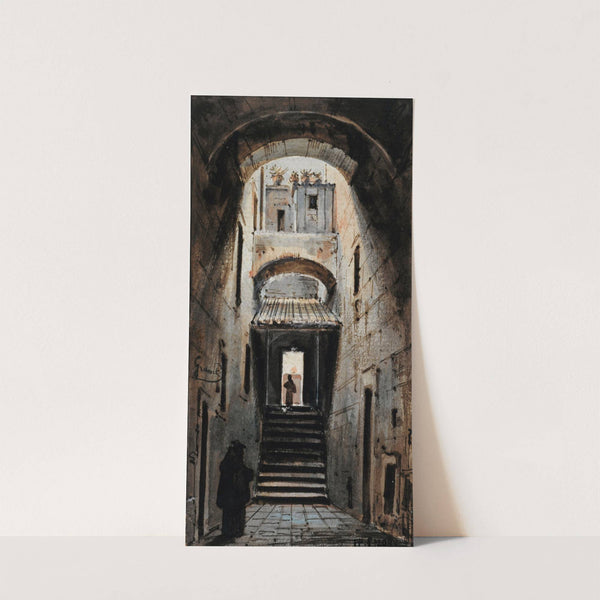 Une rue sous les voûtes by François-Marius Granet