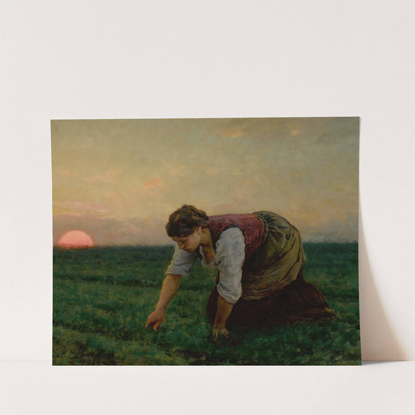 Une Sarcleuse (1883) by Jules Breton