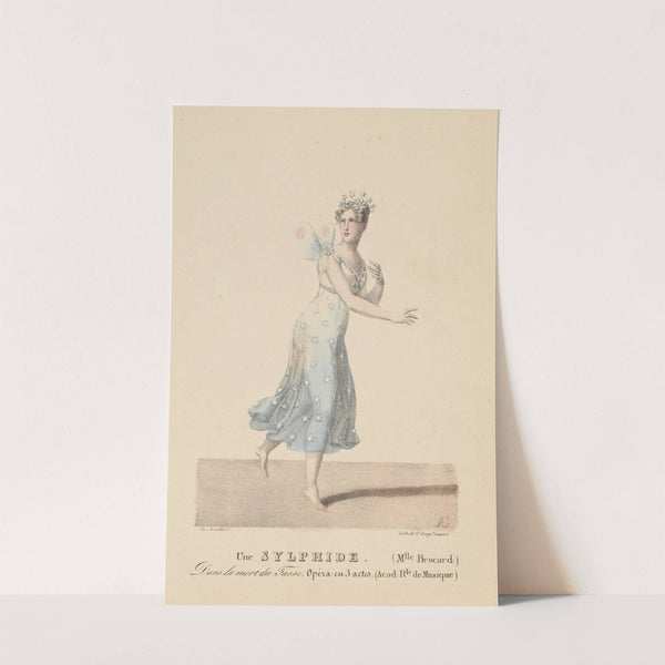Une sylphide (Mlle Brocard) dans La mort du Tasse, opéra en 3 actes (1821) by Auguste Garneray