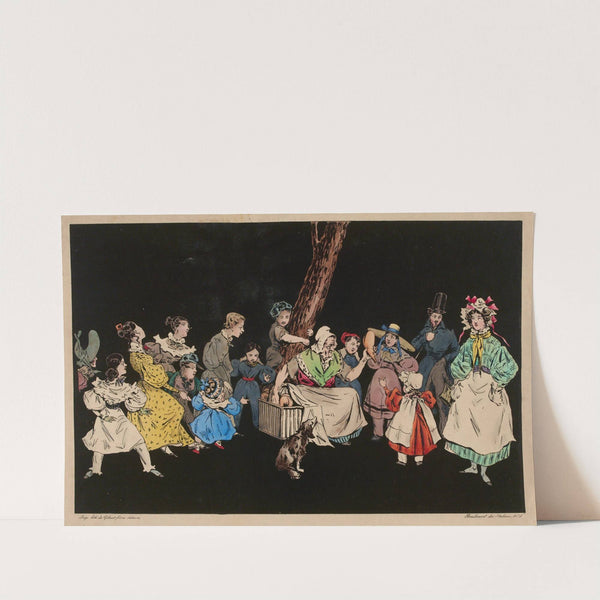 Une tentation (1832) by Félix Fortuné Delarue