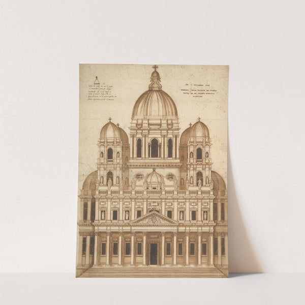 Unexecuted Design for the Façade of the Church of Santa Maria in Araceli in the city of Vicenza by Giacomo Monticolo of Vicenza
