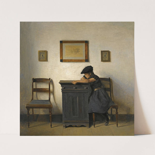 Ung Kvinde I Interiør (Young Girl In An Interior) by Peter Ilsted