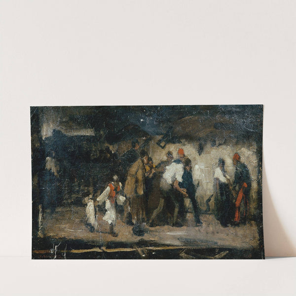 Ungarische Dorfszene by Mihály Munkácsy