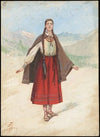 Unidentified Italian opera costume design plate 12
