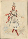 Unidentified Italian opera costume design plate 13