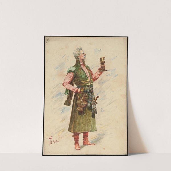 Unidentified Italian opera costume design plate 7 by W. Fasienski