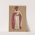 Unidentified man in a red robe, costume sketch for King Richard II by Edwin Austin Abbey