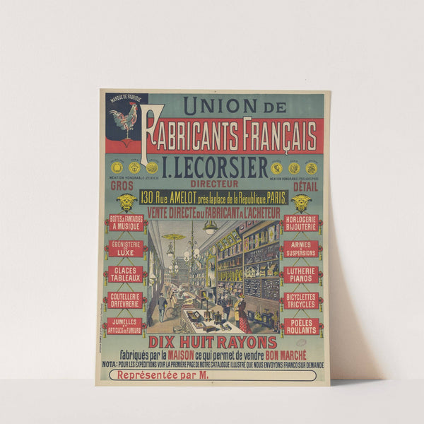 Union de fabricants français. I. Lecorsier, directeur (1891) by Imp. Camis