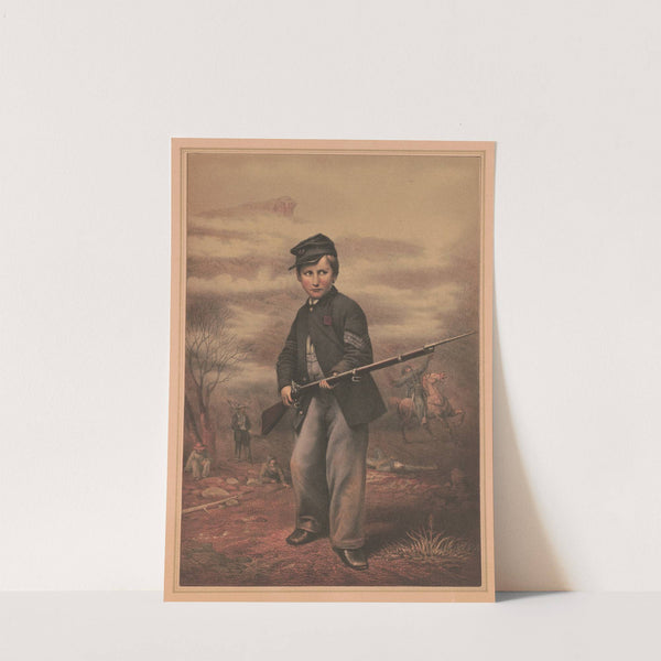 Union drummer boy John Clem at Point Lookout, Tennessee (1863-1880) by James Fuller Queen