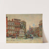 Union Square, Winter (Washington Monument) by Theodore Robinson