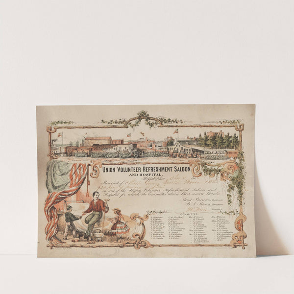 Union volunteer refreshment saloon and hospital (1862) by James Fuller Queen