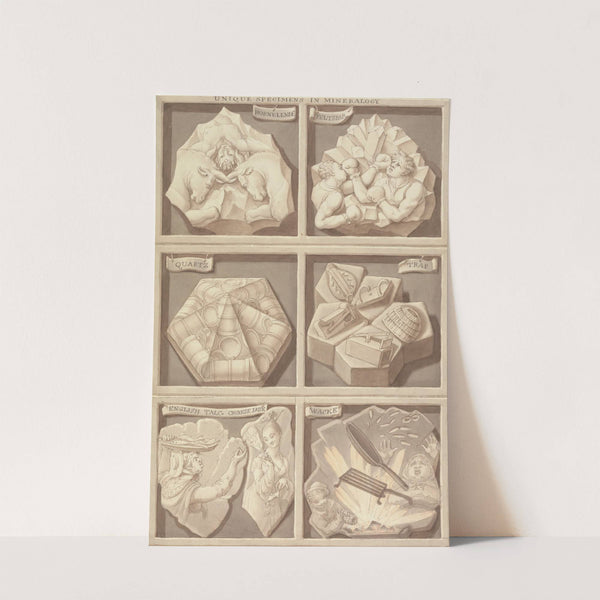 Unique Specimens of Mineralogy by Edward Francis Burney