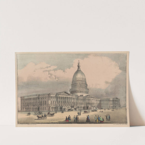 United States Capitol, Washington, D.C. (1872-1874) by Currier & Ives.