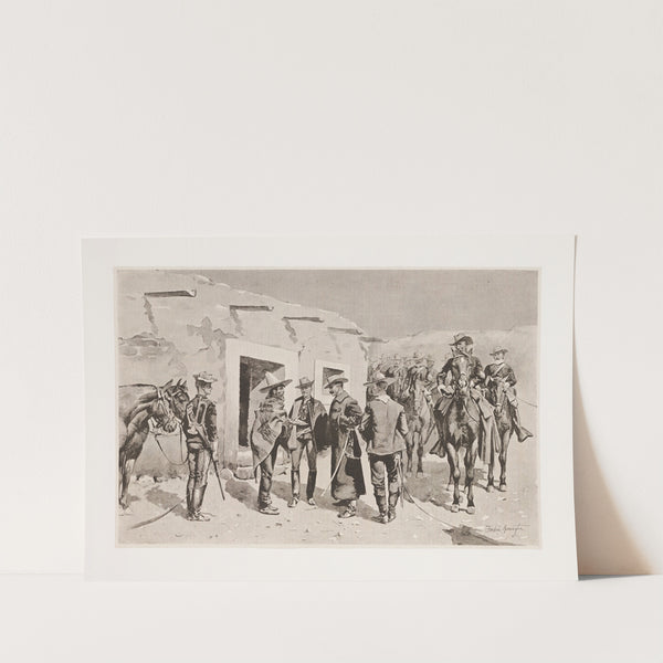 United States cavalry hunting for Garza on the Rio Grande (1892) by Frederic Remington