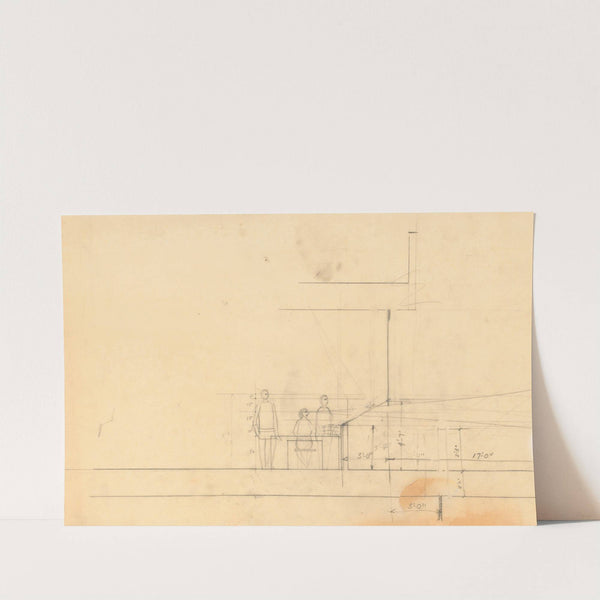 United States Embassy, Colombo, Sri Lanka, Window sketch by Victor Alfred Lundy