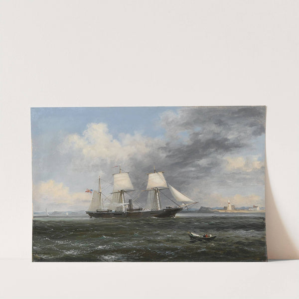 United States Steamer Kearsage Leaving Boston Harbor by Xanthus Russell Smith