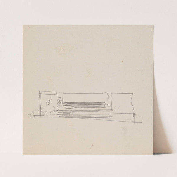 United States Tax Court, 400 2nd St. N.W., Washington, D.C., Sketch (1965) by Victor Alfred Lundy