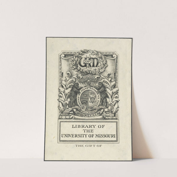 University Of Missouri Library (1899) by Joseph Winfred Spenceley