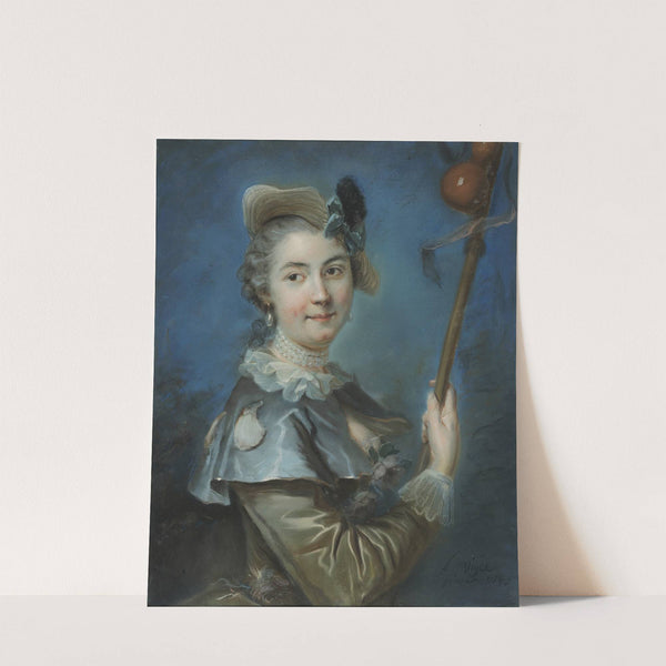 Unknown woman in pilgrim costume by Louis Vigée