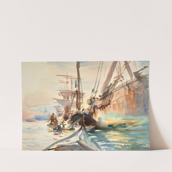 Unloading Boats by John Singer Sargent