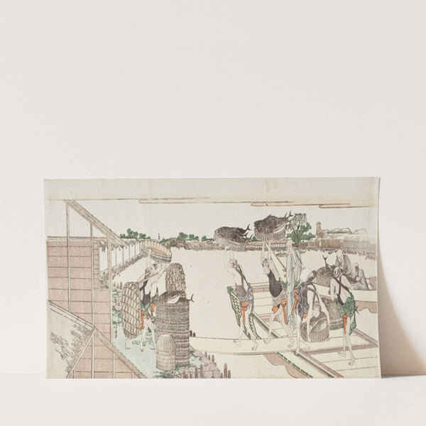Unloading Bonito for Market (circa 1802-1804) by Katsushika Hokusai
