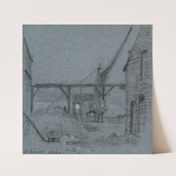 Unloading Grain (1806) by John Linnell