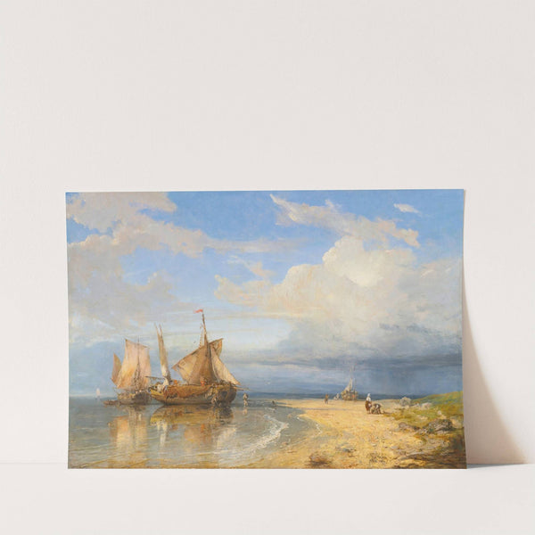 UNLOADING THE CATCH by Charles Euphrasie Kuwasseg