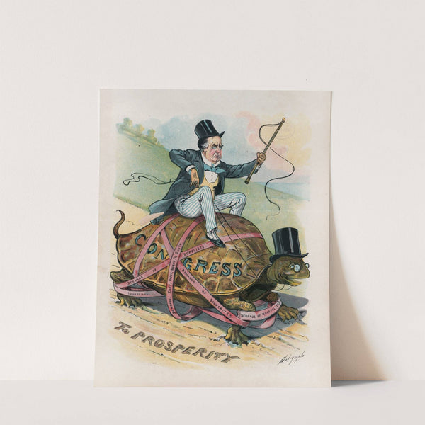 Unpleasant plight of the 'advance agent of prosperity' by Louis Dalrymple