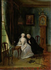 Unseemly Love, perhaps a scene of the Widower Joost with Lucia, 2nd scene from the play ‘De wanhebbelijke liefde’ by CJ van der Lijn