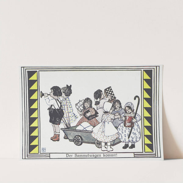 Unsere Kinder im Kriege. Der Sammelwagen kommt (1916) by Marianne Hitschmann-Steinberger