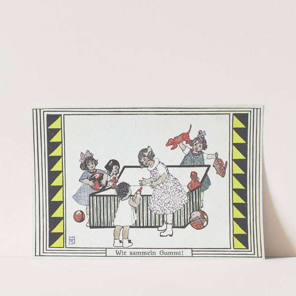 Unsere Kinder im Kriege. Wir sammeln Gummi (1916) by Marianne Hitschmann-Steinberger