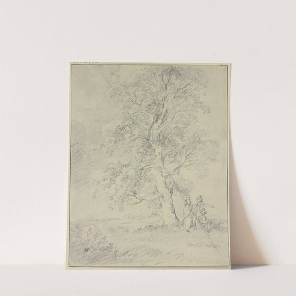 Unter einem Baum drei Figuren mit Kleinkind by Hendrik Meyer